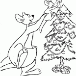 كانجا، رو وشجرة عيد الميلاد