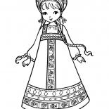 فتاة في زي وطني