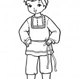 صبي في زي وطني